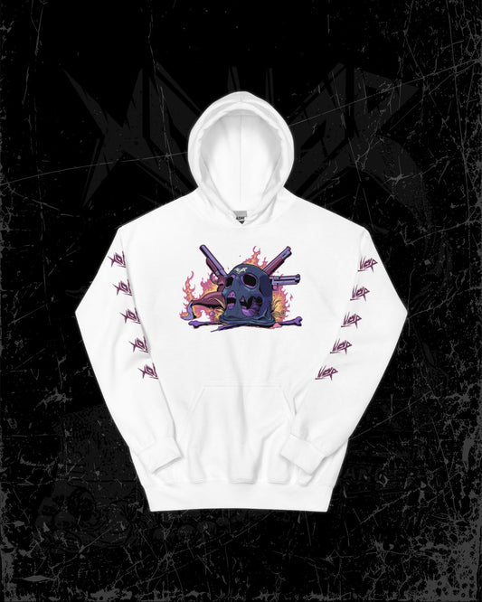 "All Hail the Genocide" Skull Mask Hoodie
