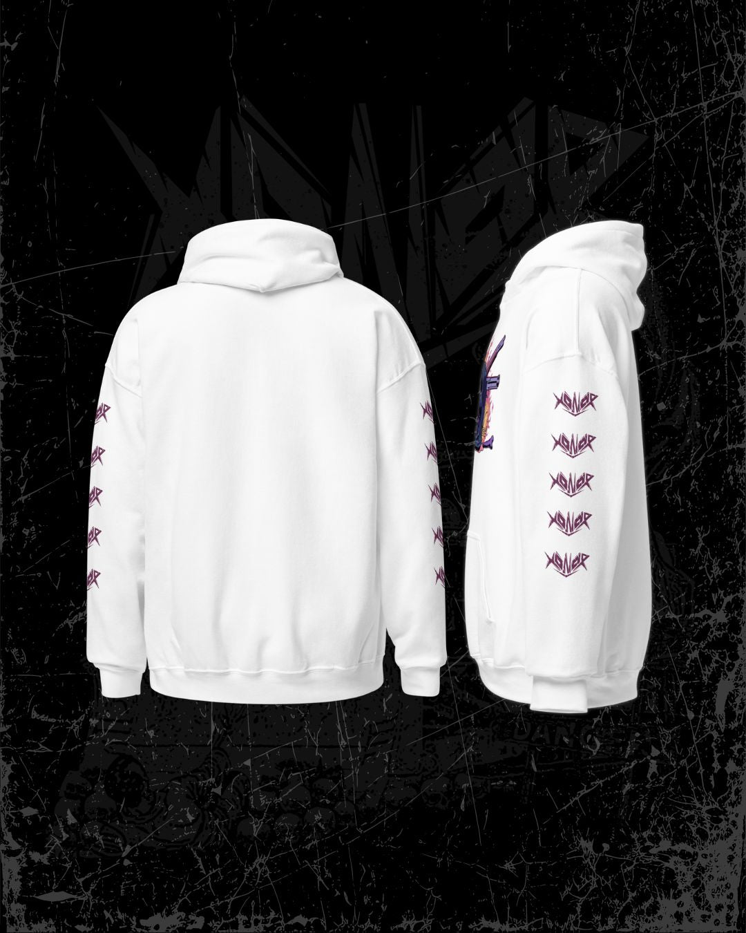 "All Hail the Genocide" Skull Mask Hoodie