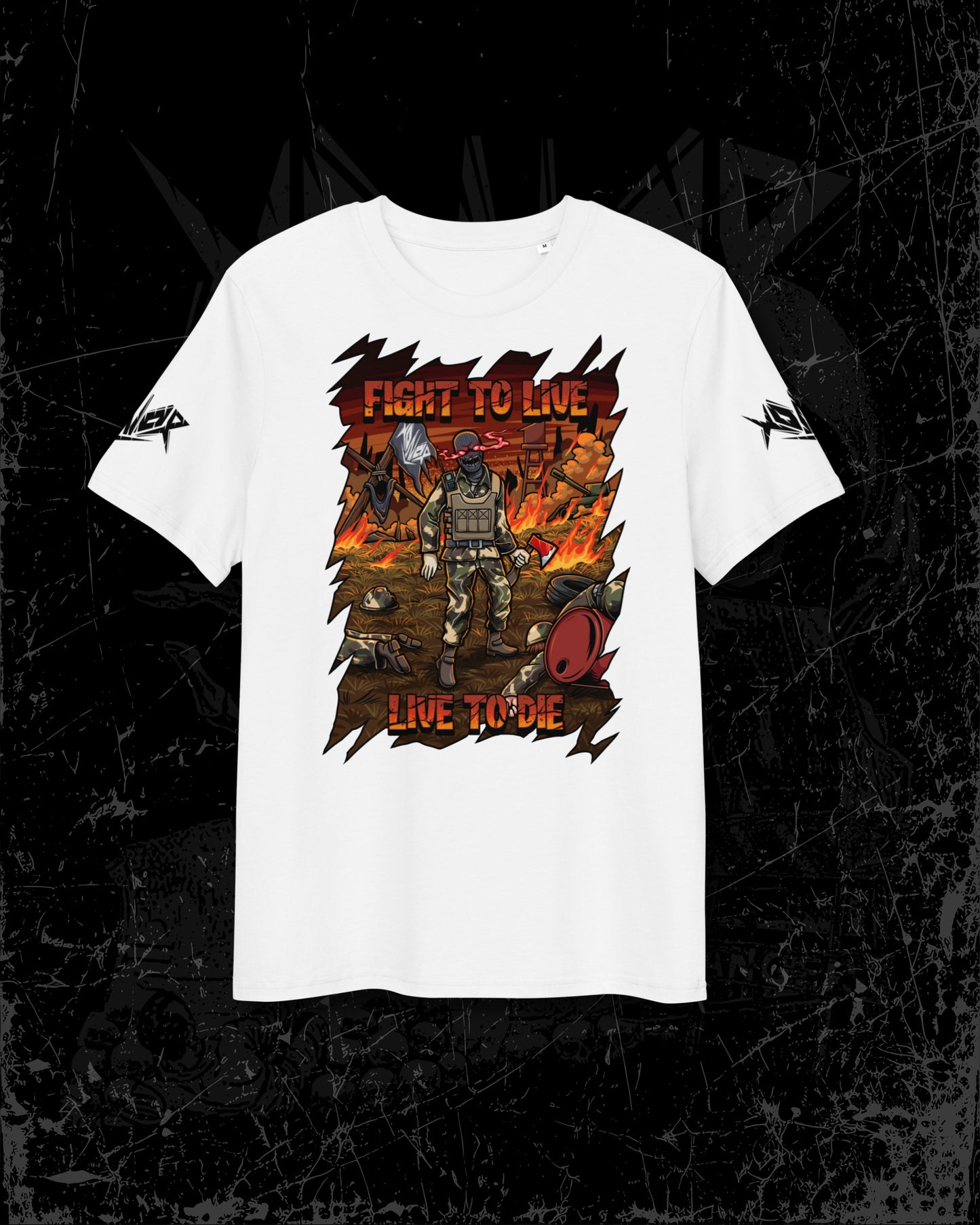 "Fight to live - Live to die" Cannonfodder T-Shirt