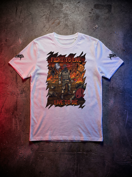 "Fight to live - Live to die" Cannonfodder T-Shirt