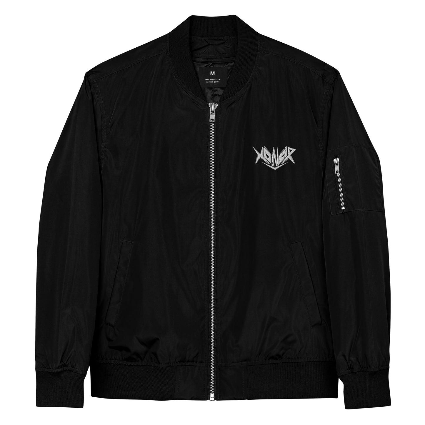 XONOR Stitched Logo Recycled Bomber Jacket